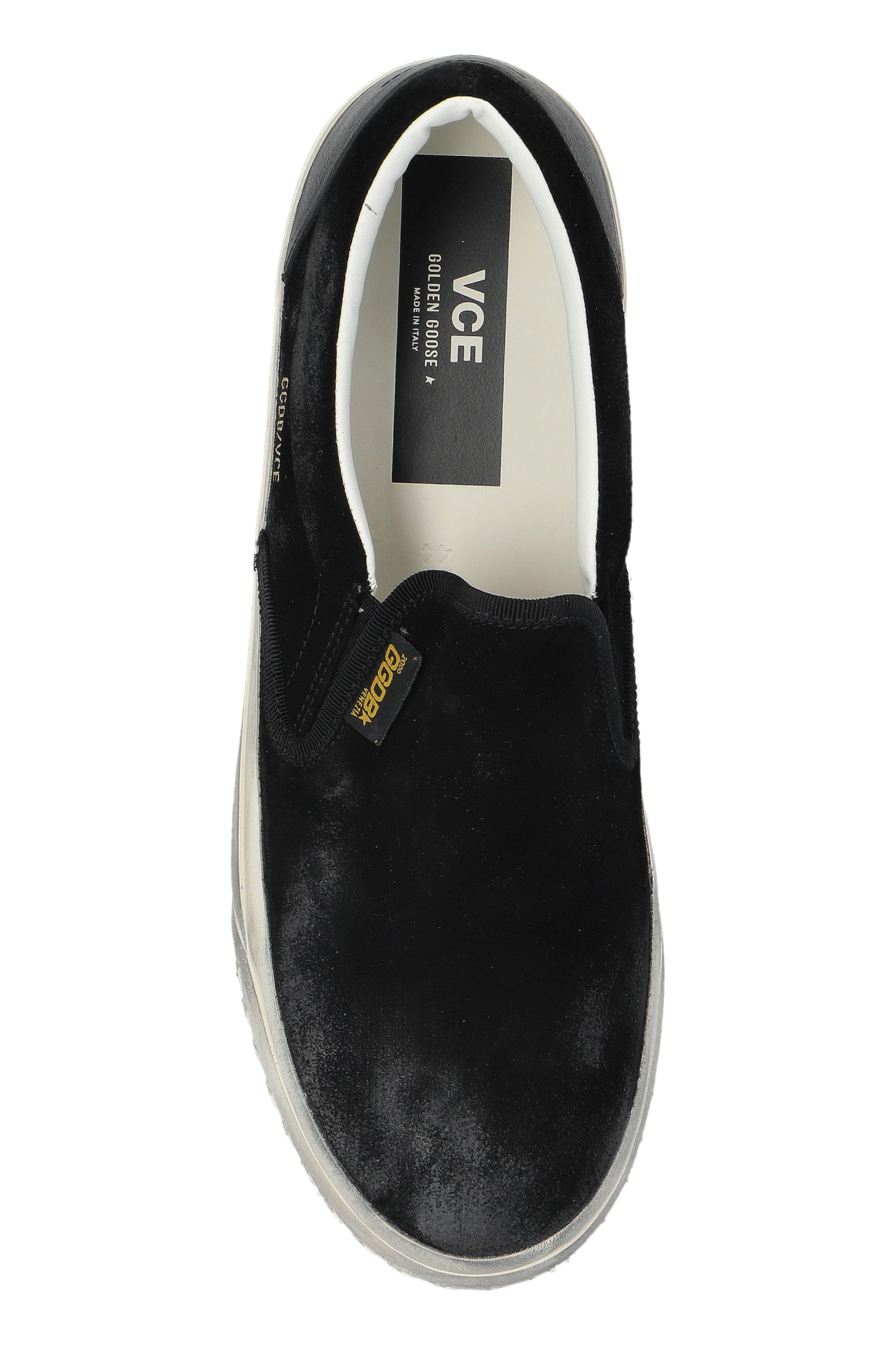 ★Golden ★ VCE Suede Sneakers Black GWF00306F006949901 Men's VCE Penstar in black suede with black leather heel tab
